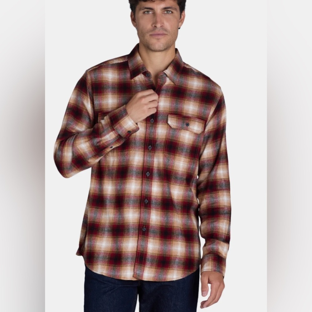 New WithOut Tags George Flannel Fall Color Men’s Size Xl . - Picture 2 of 9